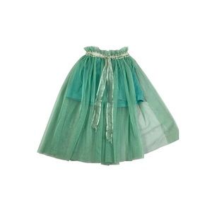 6-9mos Long green belly dance mermaid tutu skirt